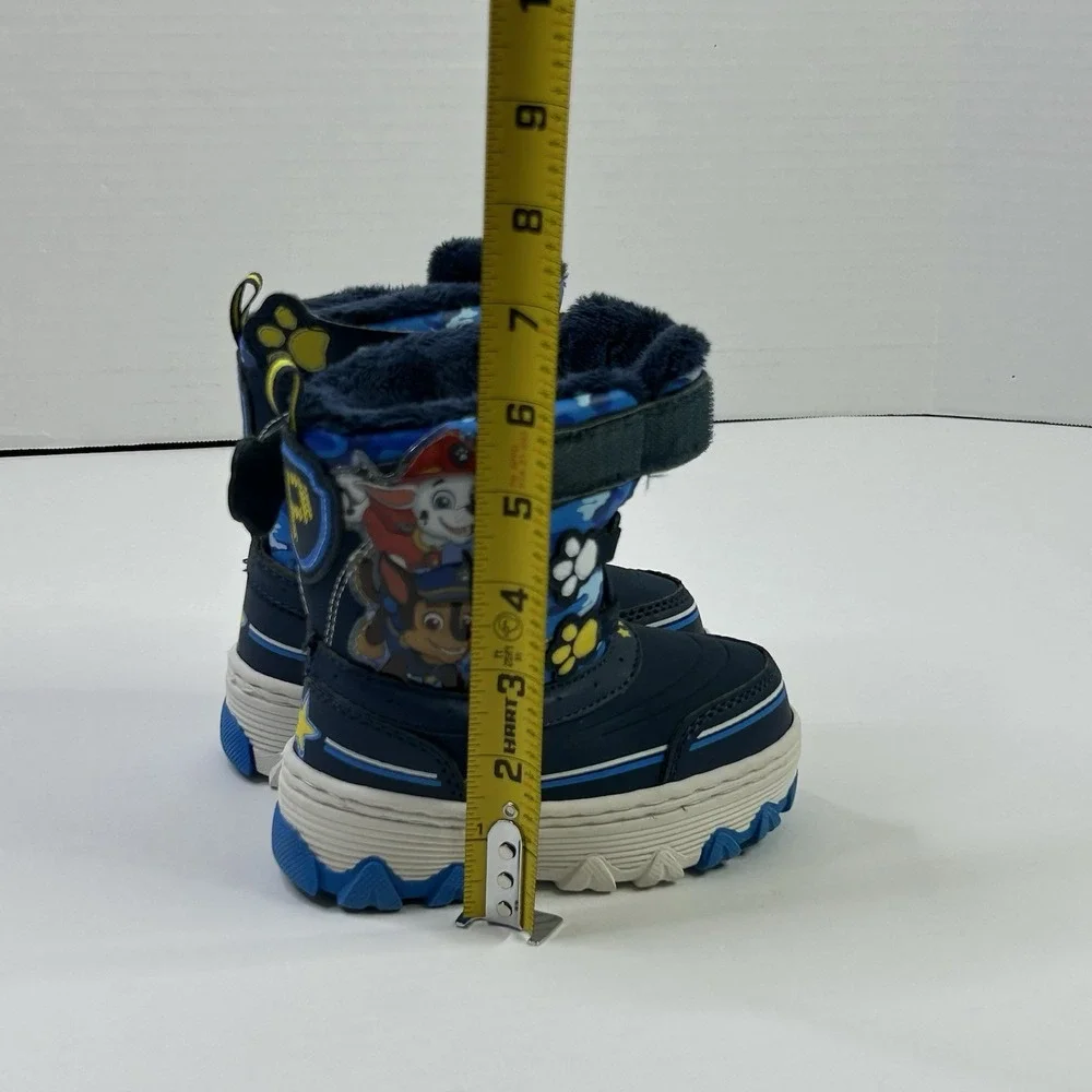 Nickelodeon Paw Patrol Chase + Marshall Dogs‎ Toddler Boys 6 Snow Boots New Blue
